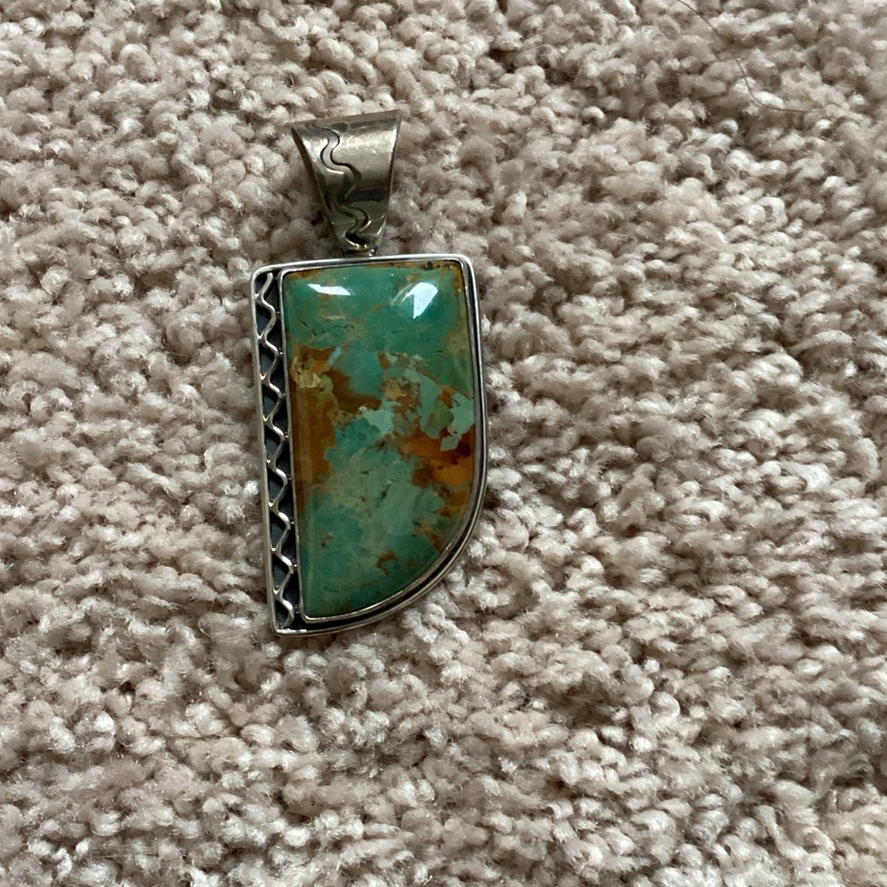 Turquoise Sterling Silver enhancer.